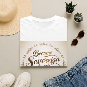 become sovereign of your life t shirt — inspirational empowerment tee