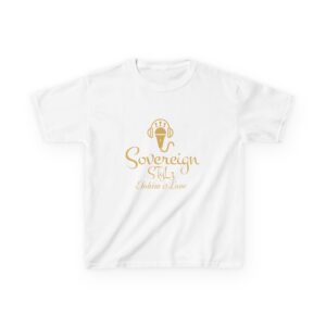 kids t shirt — "child of elohim" gold logo christian youth tee